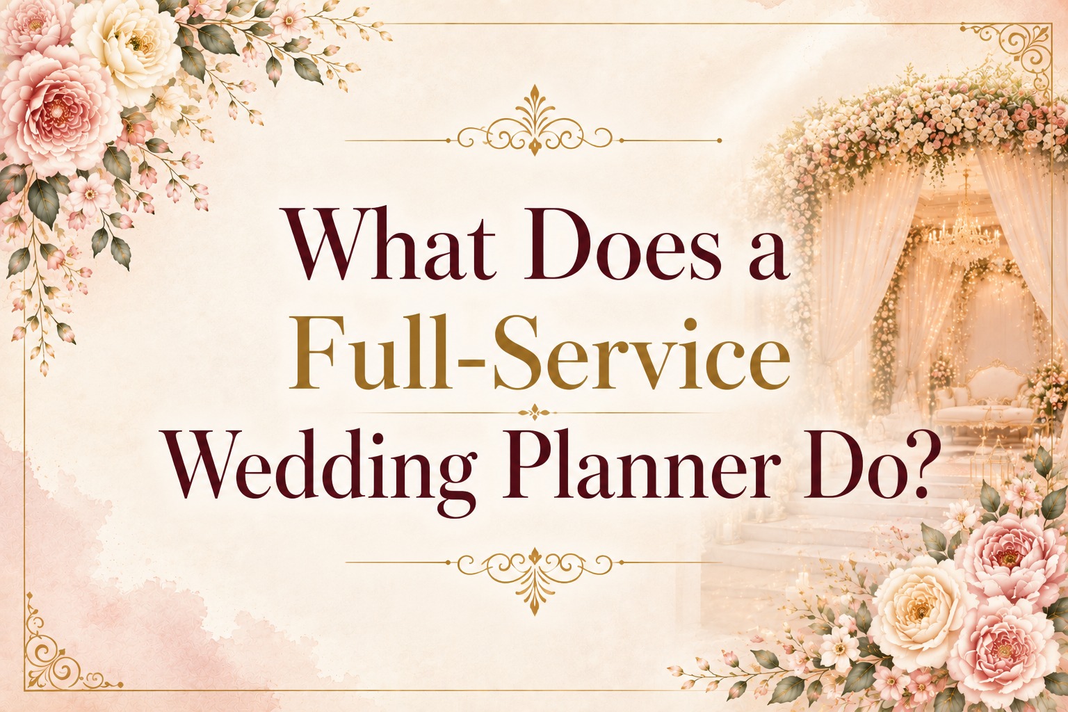 What Does Full-Service Wedding Planner Do?